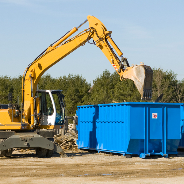 can i choose the location where the residential dumpster will be placed in Hammondsville